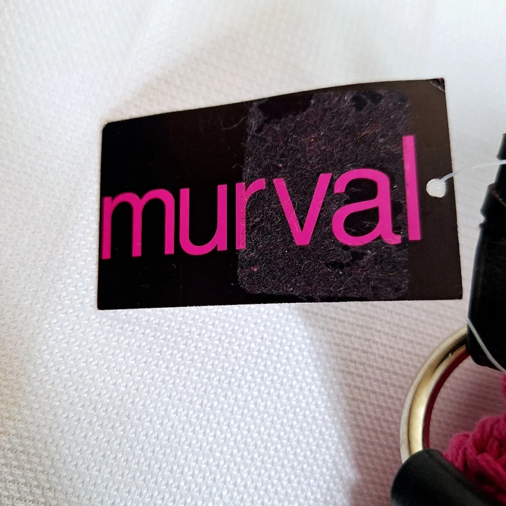 NWT Murval Paris brand " The Pearl One Knit Two" bohemian core bag. - Picture 10 of 11